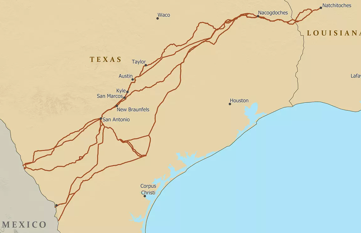 El Camino Real Map