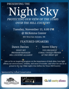 Night Sky program flyer